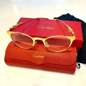 Cartier Gold Glasses